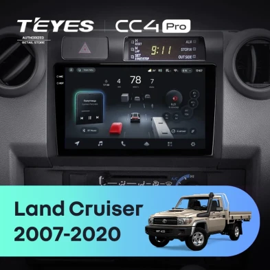 Штатная магнитола Teyes CC4 Pro 12/256 Toyota Land Cruiser 70 Series LC 79 (2007-2020)