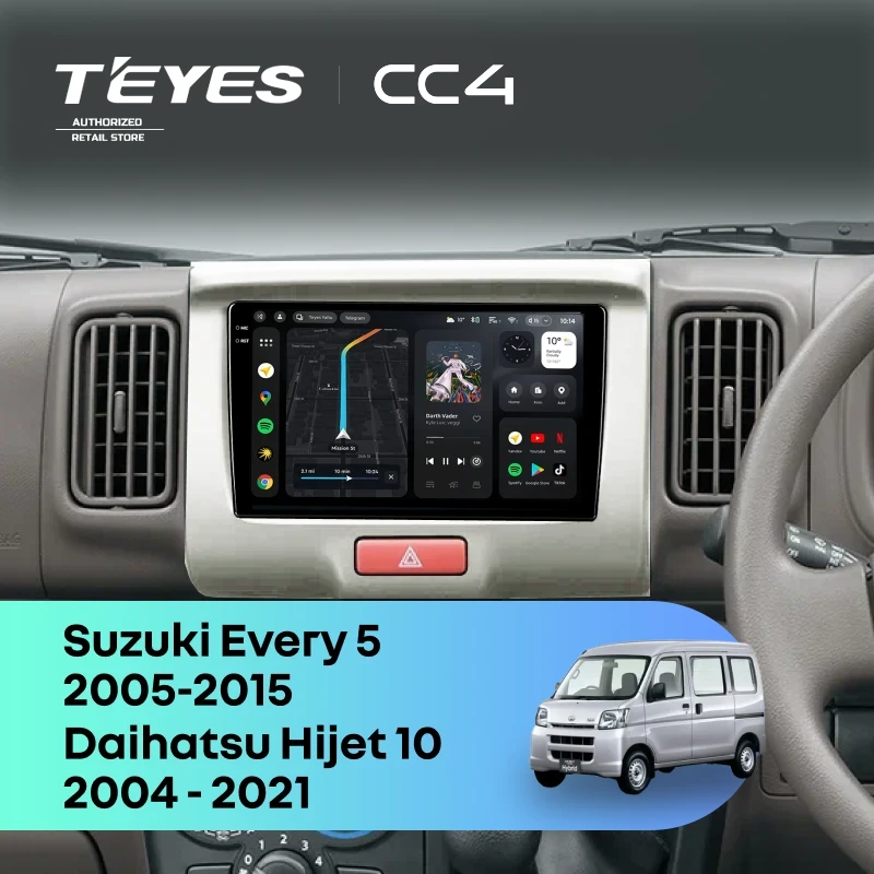 Штатная магнитола Teyes CC4 6/64 Suzuki Every 5 (2005-2015)