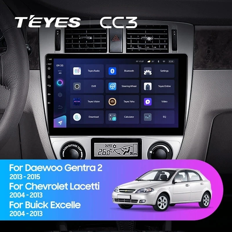 Штатная магнитола Teyes CC3 4/32 Daewoo Gentra 2 (2013-2015) F1 Тип-A