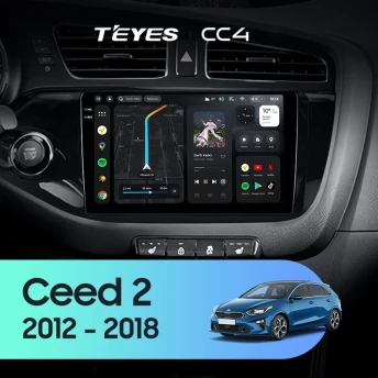 Штатная магнитола Teyes CC4 6/64 Kia Ceed 2 JD (2012-2018)
