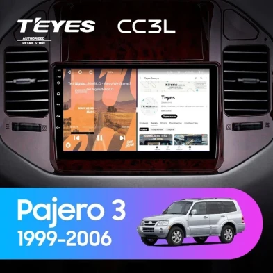 Штатная магнитола Teyes CC3L 4/64 Mitsubishi Pajero 3 V70 V60 (1999-2006)
