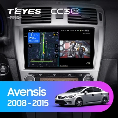 Штатная магнитола Teyes CC3 2K 4/64 Toyota Avensis 3 (2008-2015) F1