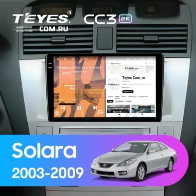 Штатная магнитола Teyes CC3 2K 360 6/128 Toyota Camry Solara (2003-2009)