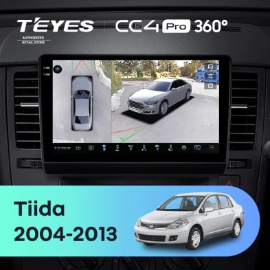 Штатная магнитола Teyes CC4 Pro 360 12/256 Nissan Tiida C11 (2004-2013) F2