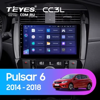 Штатная магнитола Teyes CC3L 4/64 Nissan Pulsar 6 NB17 (2014-2018)