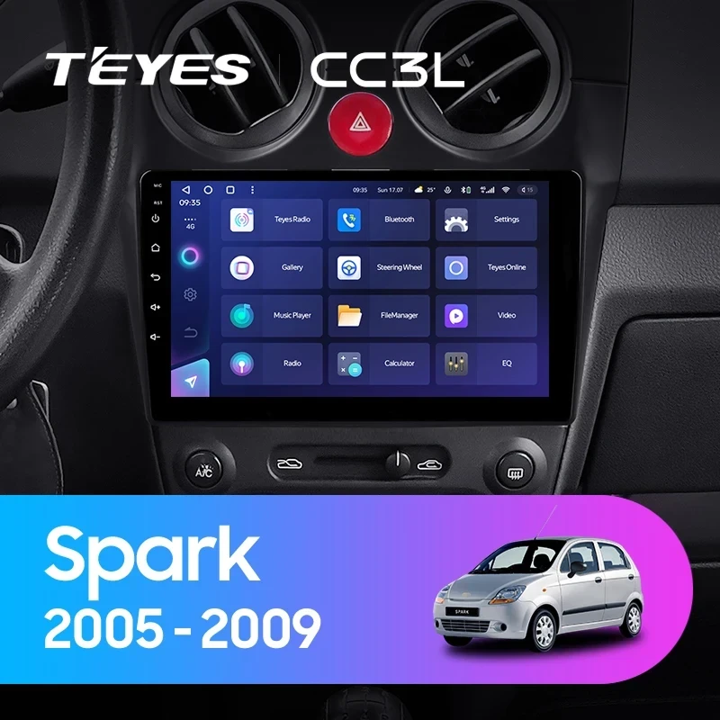 Штатная магнитола Teyes CC3L 4/32 Chevrolet Spark M200 (2005-2009)