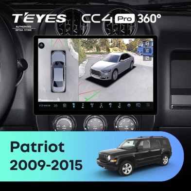 Штатная магнитола Teyes CC4 Pro 360 8/128 Jeep Patriot (2009-2015) (13")