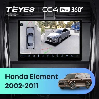 Штатная магнитола Teyes CC4 Pro 360 12/256 Honda Element YH (2002-2011) (11")