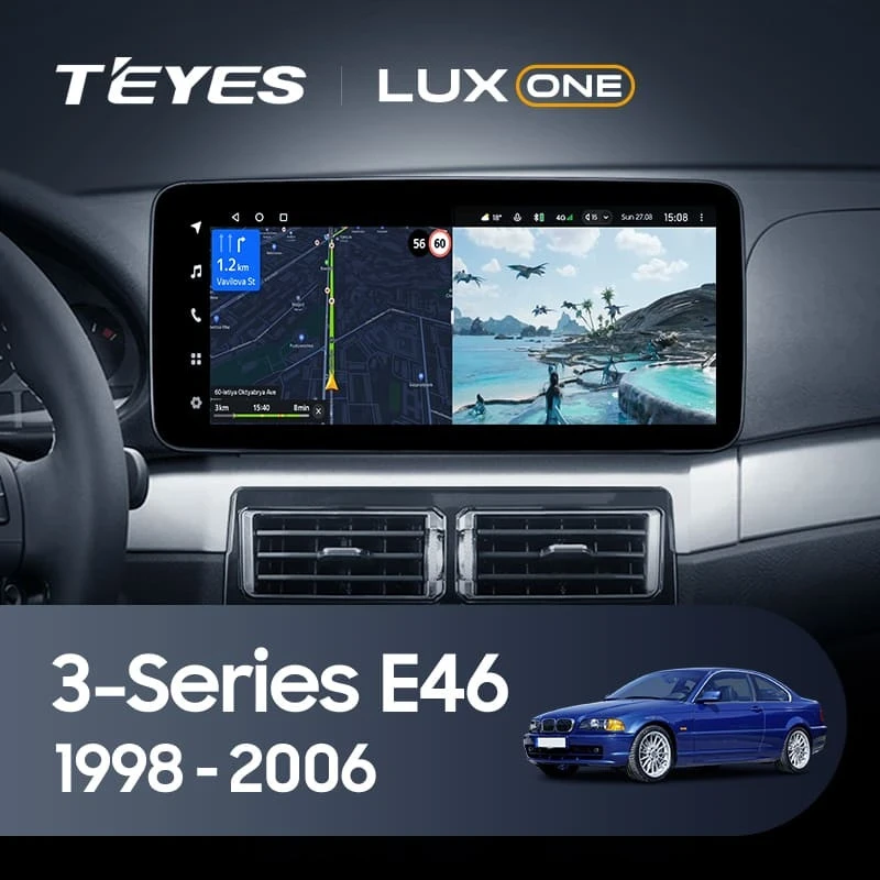 Штатная магнитола Teyes LUX ONE 6/128 BMW 3 серии E46 (1998-2006) Universal