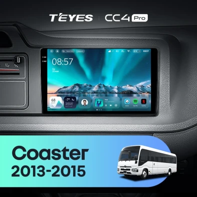 Штатная магнитола Teyes CC4 Pro 8/128 Toyota Coaster (2013-2015)