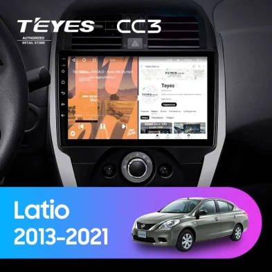 Штатная магнитола Teyes CC3 4/32 Nissan Latio (N17) (2013-2021) F1