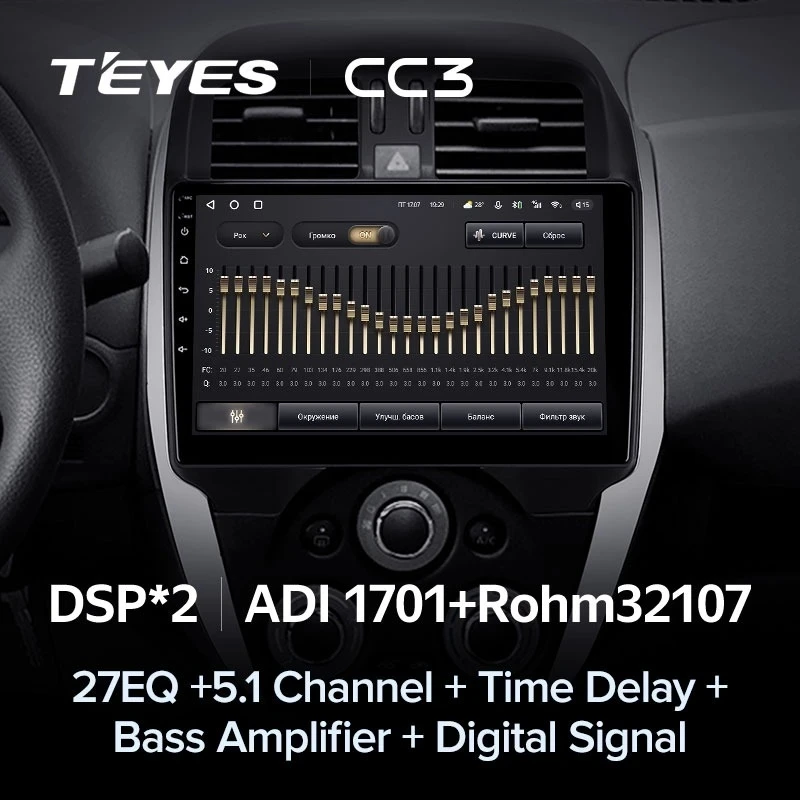 Штатная магнитола Teyes CC3 4/32 Nissan Sunny (2014-2016)