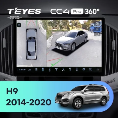 Штатная магнитола Teyes CC4 Pro 360 12/256 Haval H9 (2014-2020) (13")