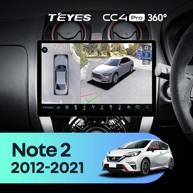 Штатная магнитола Teyes CC4 Pro 360 12/256 Nissan Note 2 E12 (2012-2021) (11")