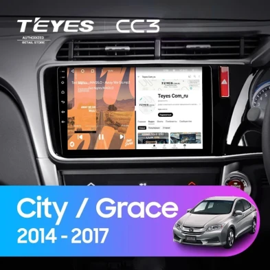 Штатная магнитола Teyes CC3 4/32 Honda City (2014-2017) Тип-A Правый руль