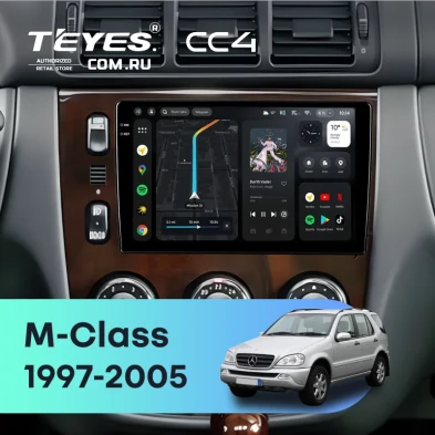 Штатная магнитола Teyes CC4 6/64 Mercedes ML W163 (1997-2005) (дерево)