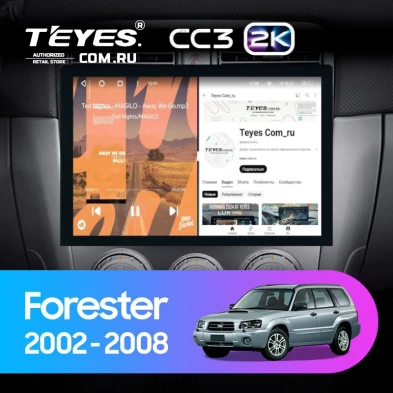 Штатная магнитола Teyes CC3 2K 4/32 Subaru Forester SG (2002-2008) (13")