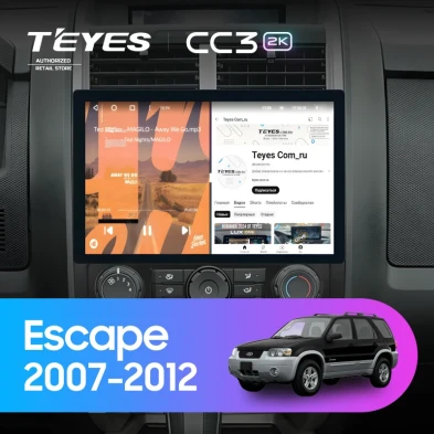 Штатная магнитола Teyes CC3 2K 4/64 Ford Escape (2007-2012) F2 (11")