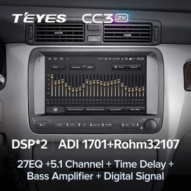 Штатная магнитола Teyes CC3 2K 360 6/128 Toyota Crown Majesta 3 S170 (1999-2004)