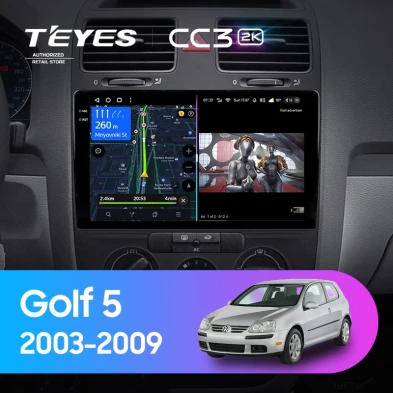 Штатная магнитола Teyes CC3 2K 360 6/128 Volkswagen Golf 5 (2003-2009) F3