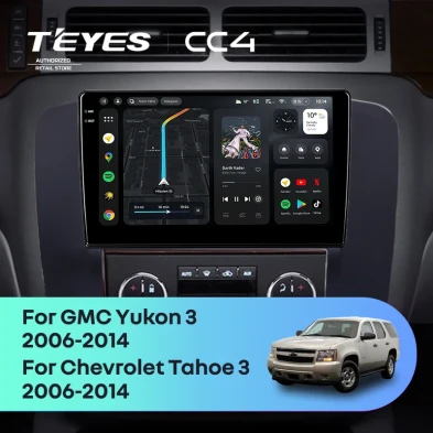 Штатная магнитола Teyes CC4 8/128 Chevrolet Tahoe (2006-2014) (Черная)