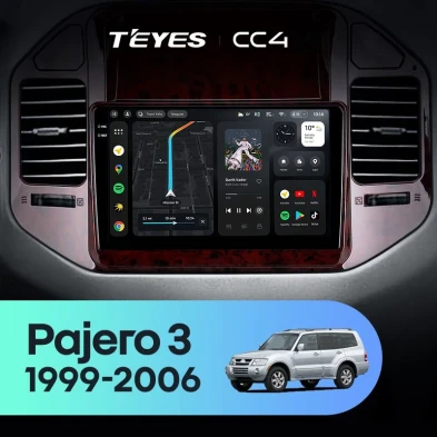 Штатная магнитола Teyes CC4 8/128 Mitsubishi Pajero 3 V70 V60 (1999-2006)
