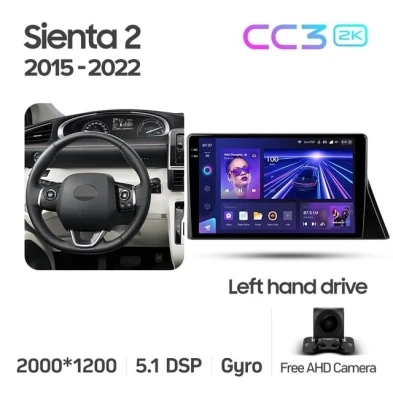 Штатная магнитола Teyes CC3 2K 6/128 Toyota Sienta 2 XP170 (2015-2022)