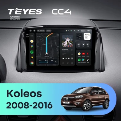 Штатная магнитола Teyes CC4 6/64 Renault Koleos (2008-2016) Тип-A