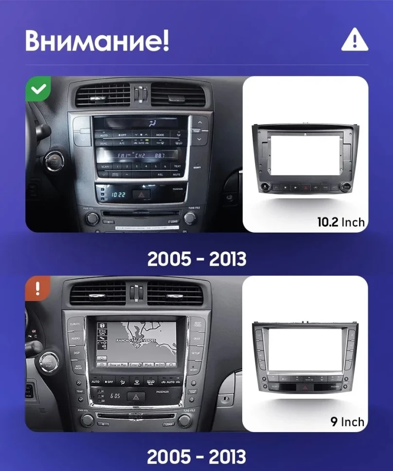 Штатная магнитола Teyes CC3 2K 4/32 Lexus IS250 XE20 (2005-2013) (Lp)