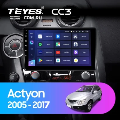 Штатная магнитола Teyes CC3 4/32 SsangYong Actyon Sports (2005-2017)