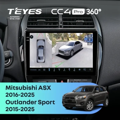 Штатная магнитола Teyes CC4 Pro 360 8/128 Mitsubishi ASX (2016-2026) F2