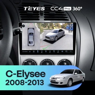 Штатная магнитола Teyes CC4 Pro 360 8/128 Citroen C-Elysee (2008-2013)