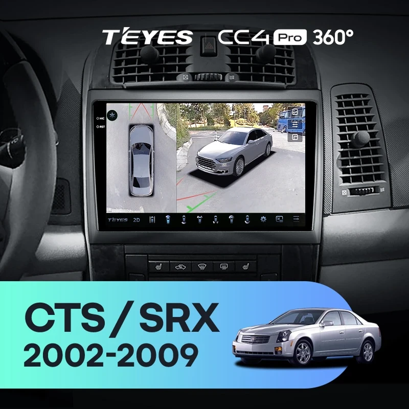 Штатная магнитола Teyes CC4 Pro 360 8/128 Cadillac CTS (2002-2007)