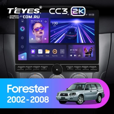 Штатная магнитола Teyes CC3 2K 6/128 Subaru Forester SG (2002-2008) (13" с кнопками)