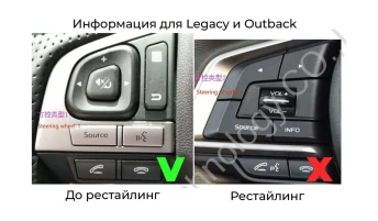 Комплект проводов для установки WM-MT в Subaru XV, Impreza (2014-2016), Forester (2015-2019) (левый руль)