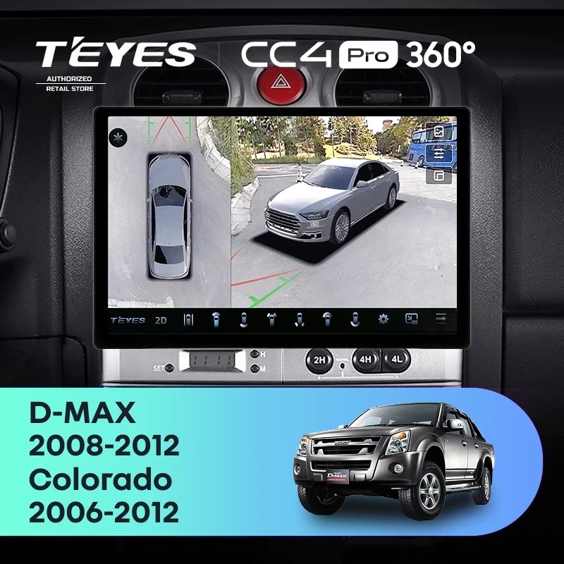 Штатная магнитола Teyes CC4 Pro 360 8/128 Isuzu D-Max (2008-2012) (13")