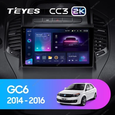 Штатная магнитола Teyes CC3 2K 6/128 Geely GC6 1 (2014-2016)