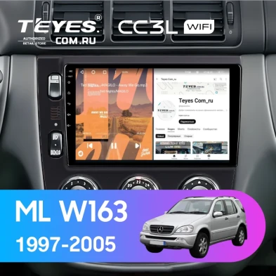Штатная магнитола Teyes CC3L WiFi 2/32 Mercedes ML W163 (1997-2005) (черная)