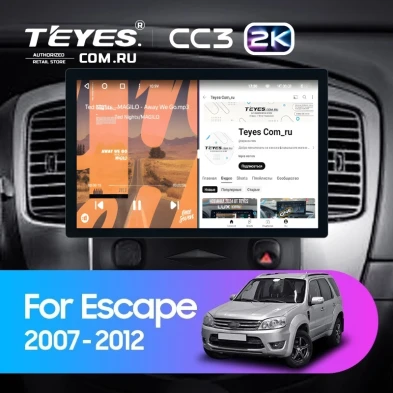 Штатная магнитола Teyes CC3 2K 4/32 Ford Escape (2007-2012) F1 (11")