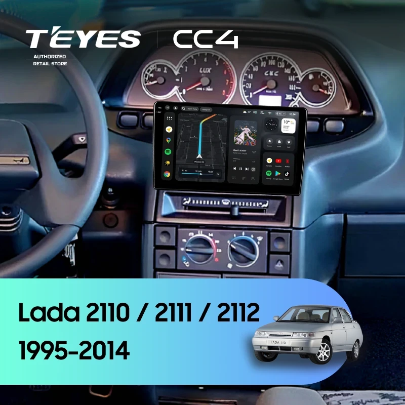 Штатная магнитола Teyes CC4 8/128 Lada 2110 (1995-2014)