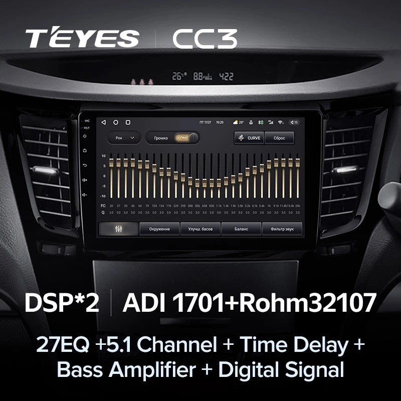 Штатная магнитола Teyes CC3 4/32 Subaru Outback 4 (2009-2014)