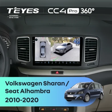 Штатная магнитола Teyes CC4 Pro 360 12/256 Volkswagen Sharan (2010-2015)