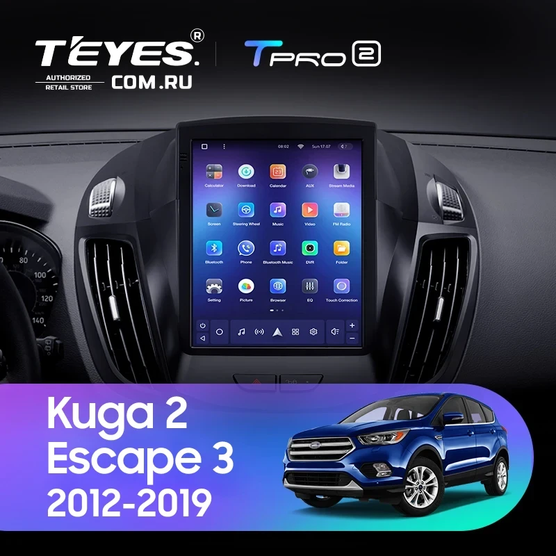 Штатная магнитола Tesla style Teyes TPRO 2 3/32 Ford Escape 3 (2012-2019)
