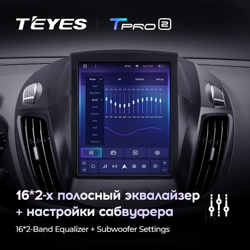 Штатная магнитола Tesla style Teyes TPRO 2 3/32 Ford Escape 3 (2012-2019)