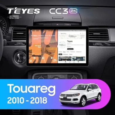 Штатная магнитола Teyes CC3 2K 4/32 Volkswagen Touareg FL NF (2010-2018) (13")
