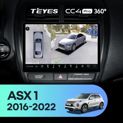 Штатная магнитола Teyes CC4 Pro 360 12/256 Mitsubishi ASX (2016-2026) Тип-A (11")