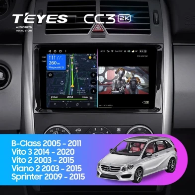 Штатная магнитола Teyes CC3 2K 6/128 Mercedes-Benz Viano W639\W447 (2003-2022)