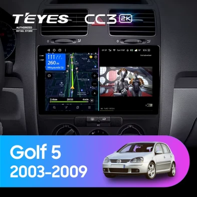 Штатная магнитола Teyes CC3 2K 4/64 Volkswagen Golf 5 (2003-2009) F2