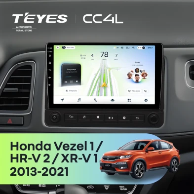 Штатная магнитола Teyes CC4L 6/64 Honda Vezel 1 (2013-2021) F2 с кнопками