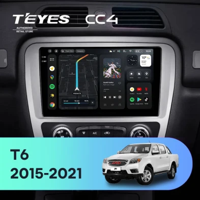 Штатная магнитола Teyes CC4 8/128 JAC T6 (2015-2021)